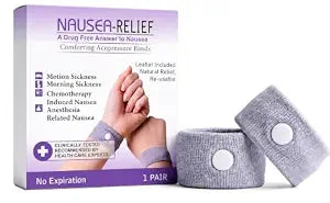 Nausea Wristband for Motion Sickness (1 pair)