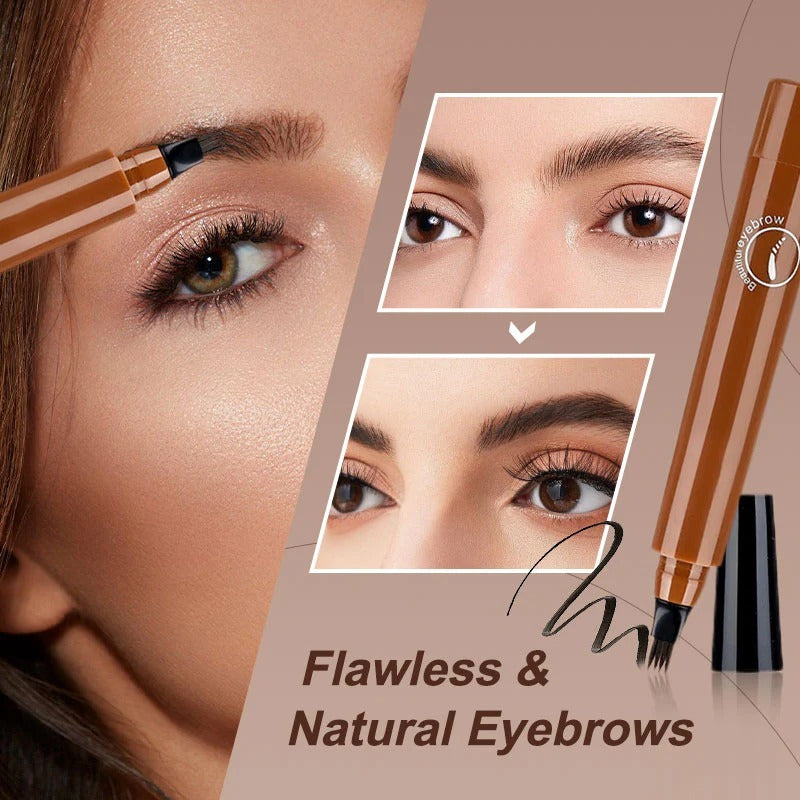 Buy 1 Get 1 Free Waterproof Four-tip Beard and Eyebrow Pen - CL-MA-928
