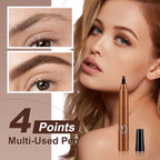 Buy 1 Get 1 Free Waterproof Four-tip Beard and Eyebrow Pen - CL-MA-928